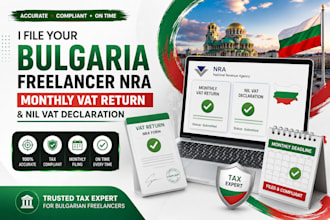 file your bulgaria freelancer nra tax monthly vat return and nil vat declaration