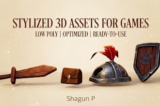 create a stylized or low poly, prop asset for your project