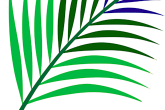 design abstract tropical leaf  modern botanical vector art