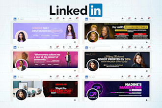 design professional linkedin cover photo banner