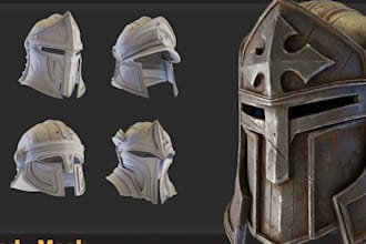 make 3d cosplay props, weapons, swords, helmet, led, cosplay armor for 3d prints