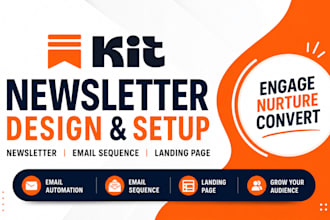 setup convertkit newsletter convertkit email sequence expert kit landing page