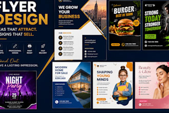 design business or company flyer, event flyer and poster
