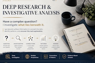 conduct deep research and investigate complex questions