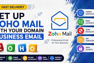 set up zoho mail business email with your domain