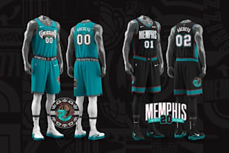 design basketball jersey, mockup and vector or redesign,  uniform