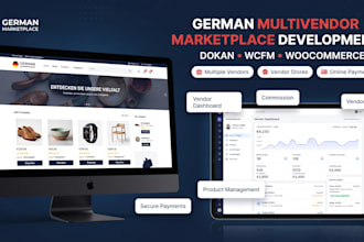 create german wordpress marketplace, dokan marketplace, wcfm marketplace