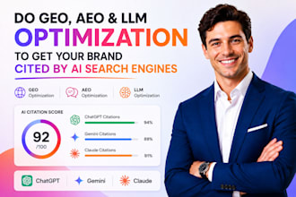 do GEO aeo and llm optimization to get your brand cited by ai search engines
