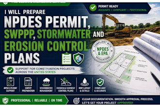 prepare npdes permit, swppp, stormwater erosion control plans