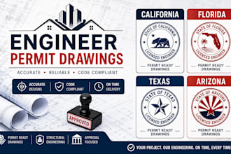 design engineer permit drawings in california florida texas arizona