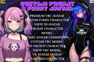 model realistic 3d human avatar, custom face, vrchat, unity