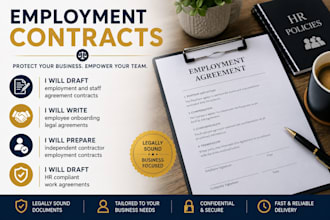 draft a bespoke UK employment contract and staff agreement