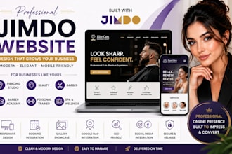 design piercing studio beauty barber academy personal trainer spa jimdo website