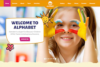 design wix education website wix preschool kindergarten website daycare website