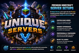 develop a minecraft server for you