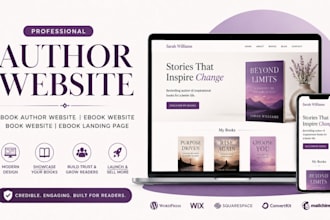 design book author website self help author website children book author website