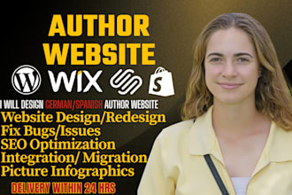 redesign design author website book website portfolio website book landing page