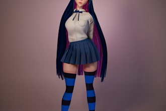 create a 3d printable character model