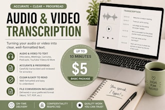 accurately transcribe audio and video to text