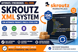 build skroutz XML feed system for automatic product, price with stock sync