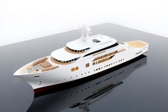create a professional 3d ship model, boat model, yacht design and marine cad