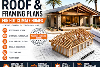 design roof and framing plans for hot climate homes