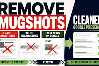 remove mugshots, erase bad articles, delete negative links, false news on google