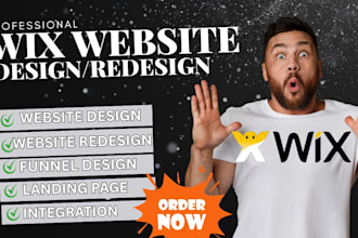 redesign your old wix website and make it look modern