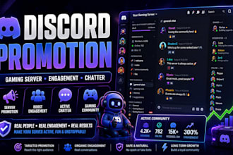 do discord promotion, gaming server, boost discord engagement, discord chatter