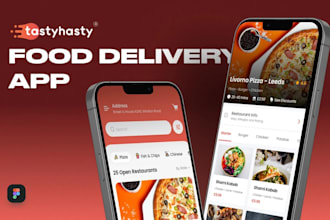 design an online food delivery mobile app UI UX design