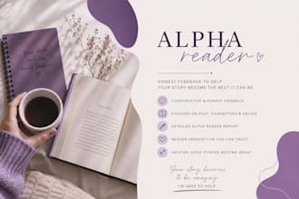 professionaly alpha read your fiction manuscript