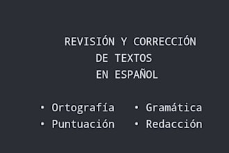 corregir la ortografía, gramática y redacción de tus textos