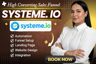 set up systeme io sales funnel landing page systeme io website systeme io expert