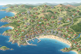 create vacation rental map, property map, airbnb map and location guide