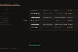 extract and clean business data from any website