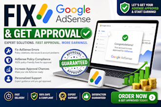 fix google adsense and get approval