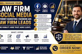 manage your law firm social media attorney marketing facebook ads law firm leads