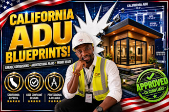 design california permit ready adu blueprints and garage conversion plans