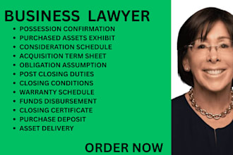 be your georgia, texas,ca,ny business lawyer for bill of sale and asset purchase