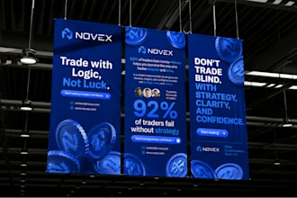design digital signage banner ad lamppost roller banner storefront yard signs