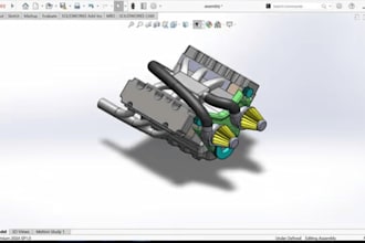 do 3d cad design, mechanical part design, industrial product design