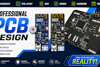 design pcb prototype, pcb layout, schematic and circuit design