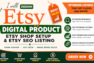 do etsy digital product design etsy product listing etsy seo to boost etsy sales