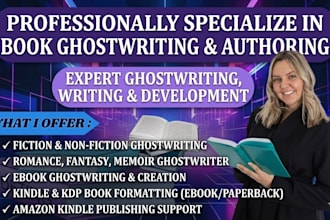 be fiction ebook ghostwriter, fantasy book ghostwriter, ghost writer for