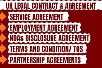 draft a UK contract or business agreement for your company