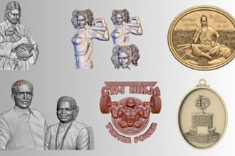 convert image to 3d bas relief portrait model for cnc carving or 3d printing
