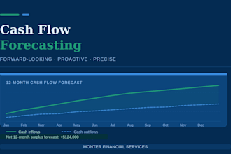 build a 13 week cash flow forecast and runway model