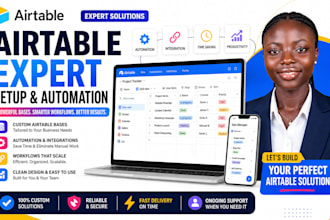 setup airtable automation,airtable database crm,airtable design,softr expert