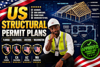 design structural plans for florida, california, arizona, washington permits