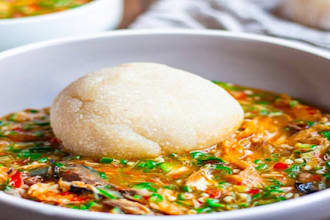teach you on how to prepare eba with okro soup